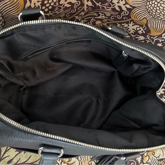 Calvin Klein Leather Satchel - Picture 6 of 7